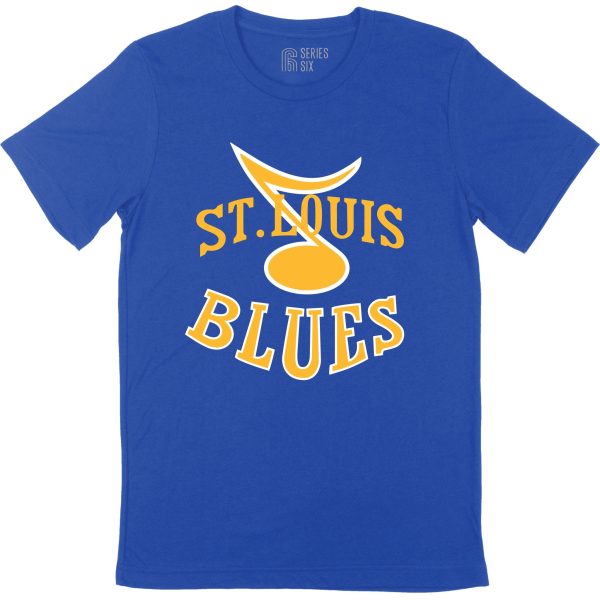 ST. LOUIS BLUES SERIES SIX REVERSE RETRO TEE - ROYAL BLUE Fashion