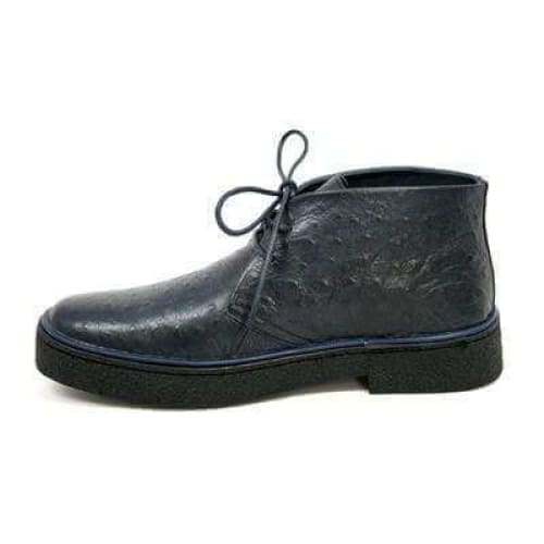 British Walkers Playboy Men s Navy Ostrich Leather Cheap