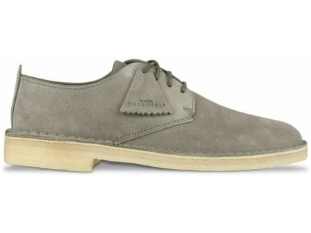 Clarks Originals Desert London Men s Gray Suede 26134760 For Sale