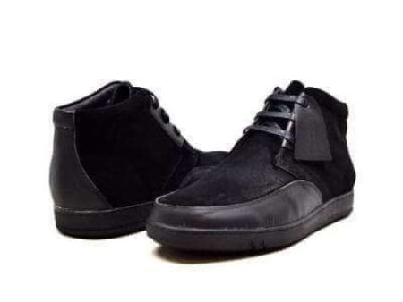 British Walkers Birmingham Bally Style Men s Black Suede and Leather High Tops Hot on Sale