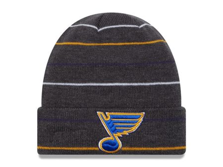 ST. LOUIS BLUES NEW ERA STRIPED KNIT - CHARCOAL Discount