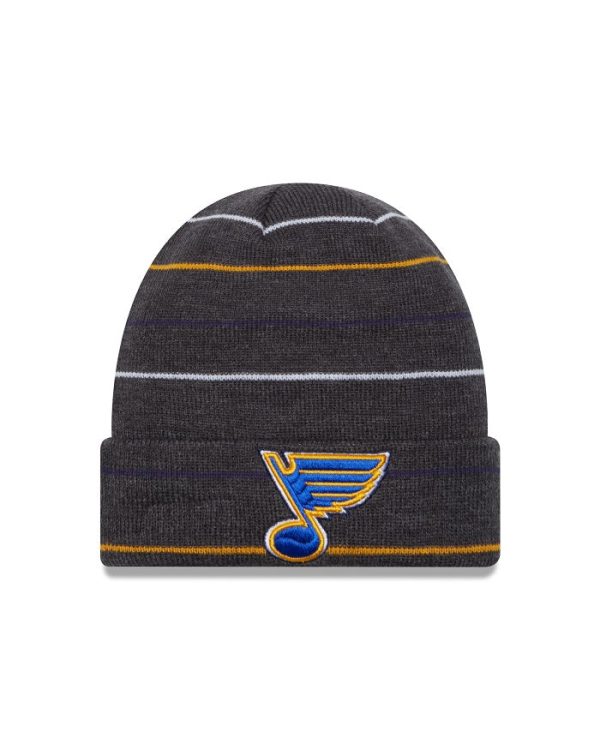 ST. LOUIS BLUES NEW ERA STRIPED KNIT - CHARCOAL Discount