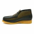 British Walkers Apollo Men s Green Leather and Suede Crepe Sole Slip On Boots Online Sale