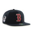 Mens 47 Brand Boston Red Sox Sure Shot Captain Snapback - Navy Blue Fashion