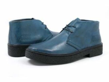 British Walkers Playboy Men s Steel Blue Leather on Sale