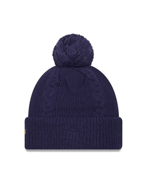 ST. LOUIS BLUES LADIES NEW ERA NOTE CABLE POM KNIT - NAVY Online Sale