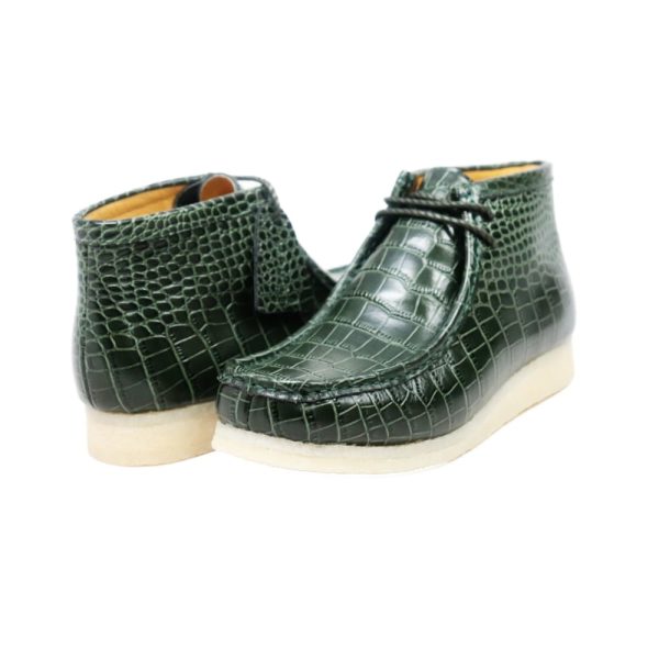 British Walkers Wallabee Boot Gators Men s Green Alligator Leather Online now