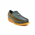 British Walkers Power Men s Green Leather and Suede Crepe Sole Slip Ons Fashion