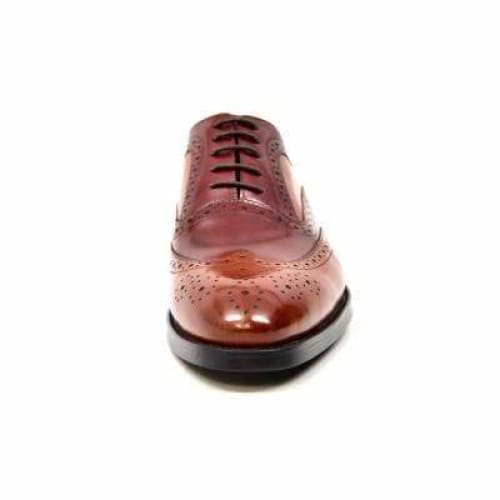 British Walkers Adam Men s Burgundy and Cognac Leather Loafers For Cheap