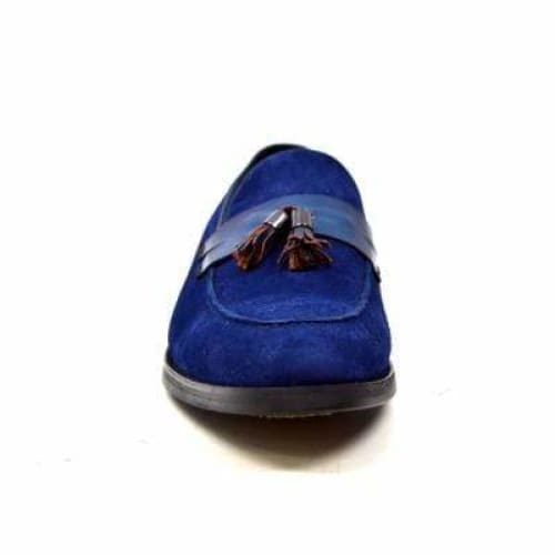 British Walkers Space Men s Navy Blue Suede and Leather Sophisticated Crepe Sole Loafers Online Hot Sale