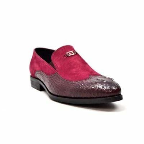 British Walkers Bordeaux Red Leather and Suede Online Sale