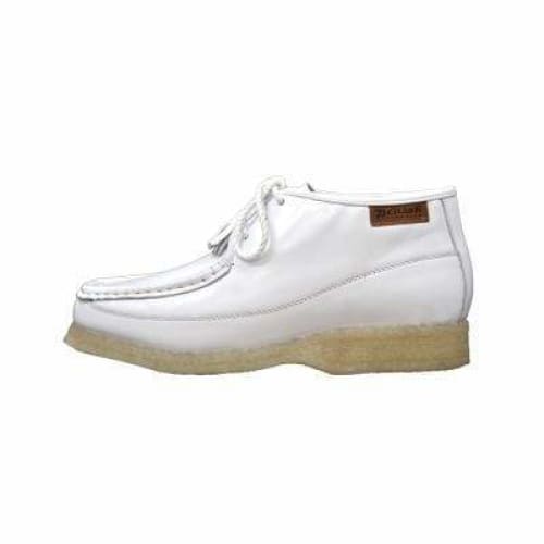 British Walkers Knicks Men s White Leather Lace Up Online now