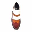 British Walkers Wingtip Men s White Brown and Wine Leather Fashion