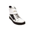 British Walkers Empire Men s White and Black Leather Crepe Sole High Tops For Discount