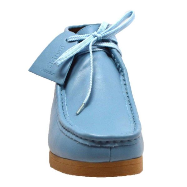 British Walkers New Castle 2 Wallabee Boots Men s Sky Blue Leather on Sale