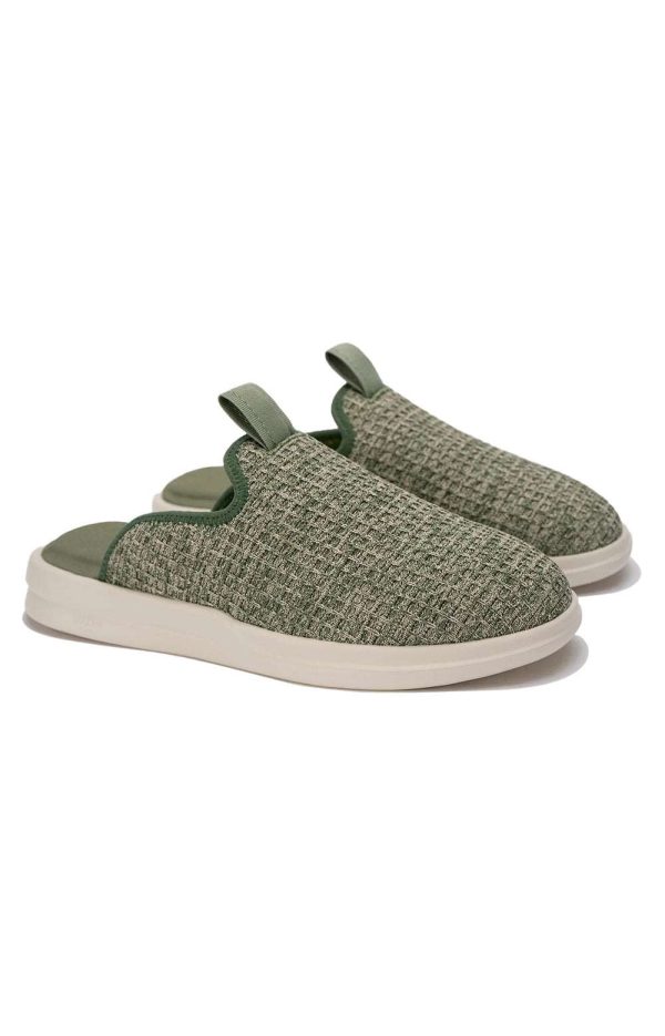 Pelli Waffle Slippers - Green Tea Waffle Marshmallow Cheap