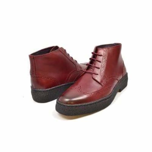 British Walkers Wingtip Men s Wine Red Leather Sale