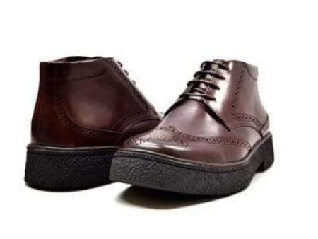 British Walkers Playboy Wingtip Men s Dark Brown Leather Online now