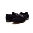 British Walkers Space Men s Black Suede and Leather Sophisticated Crepe Sole Loafers on Sale