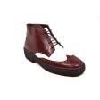 British Walkers Men s Wingtip Burgundy & White For Cheap