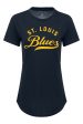 Sportiqe Blues Phoebe Womens Tri Blend Tailsweep Tee Discount