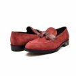 British Walkers Space Men s Burgundy Leather Loafers Online Sale