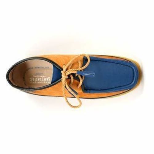 British Walkers Knicks Men s Blue and Rust Leather and Suede Online