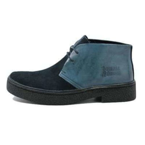 British Walkers Playboy Men s Navy Blue Leather and Suede Discount