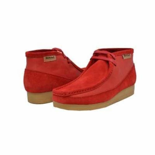 British Walkers New Castle Wallabee Boots Men s Red Suede and Leather Online