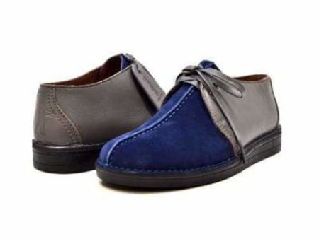 British Walkers Kingston Desert Trek Men s Navy Blue and Gray Suede Online