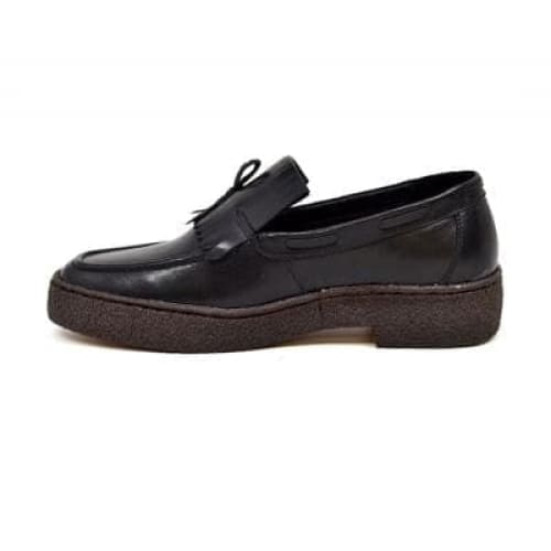 British Walkers Playboy Cruise Men s Black Leather Slip On w Tassle Cheap