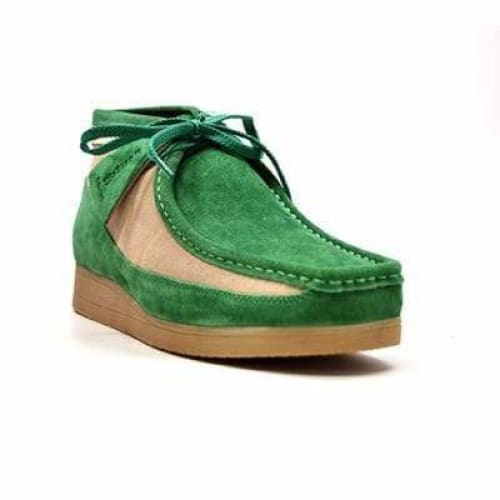 British Walkers New Castle Wallabee Boots Men s Green and Beige Suede Online