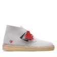 Clarks Originals Desert Boots VCY Men s Gray and Red Suede 26166525 Supply