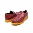 British Walkers Harlem Men s Burgundy Leather Crepe Sole Slip On Shoes For Sale