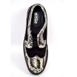 British Walkers Playboy Originals Wingtip Oxford Men s Black Suede & Python Leather Low Cut Online Sale