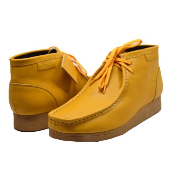 British Walkers New Castle 2 Wallabee Boots Men s Yellow Leather Sale