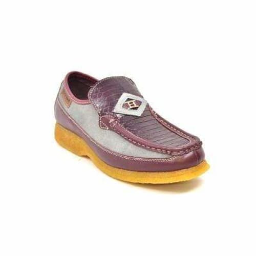 British Walkers Power Men s Burgundy and Gray Snake Skin Leather Discount