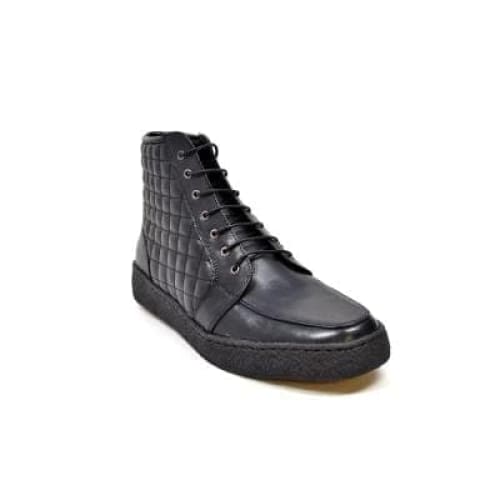 British Walkers Extreme Black Leather High Top with Crepe Sole High Tops For Discount