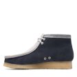 Clarks Originals Wallabee Boots VCY Men s Navy and Gray Suede 26165077 Hot on Sale