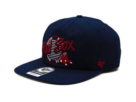 Mens 47 Brand Boston Red Sox Captain Snapback - Navy Online