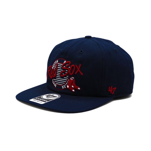 Mens 47 Brand Boston Red Sox Captain Snapback - Navy Online