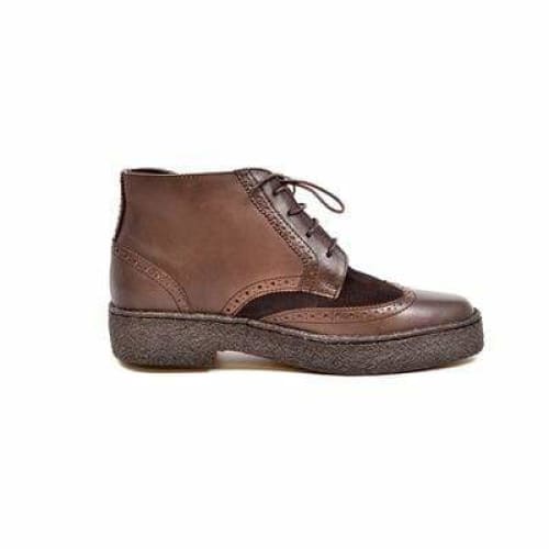 British Walkers Playboy Wingtips Limited Edition Men s Brown Leather and Suede High Top Boots on Sale