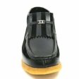 British Walkers Apollo Men s Black Leather and Suede Crepe Sole Slip On Boots Supply