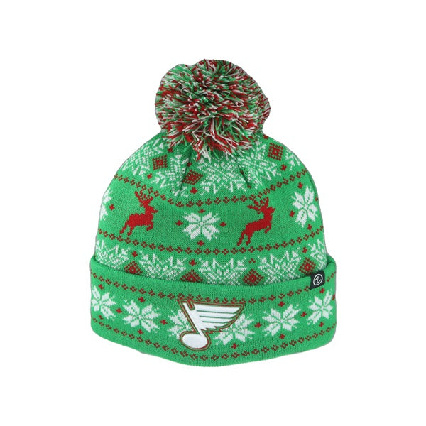 ST. LOUIS BLUES HOLIDAY KNIT HAT - GREEN Online now