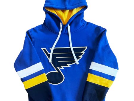 ST. LOUIS BLUES SERIES SIX JERSEY STRIPE HOODIE - ROYAL Online now