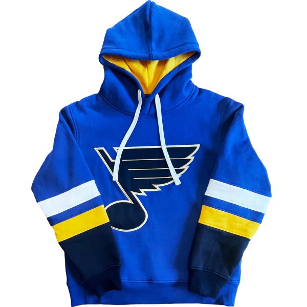 ST. LOUIS BLUES SERIES SIX JERSEY STRIPE HOODIE - ROYAL Online now