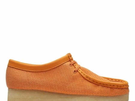 Clarks Originals Wallabee Low Men s Orange Textile 26150099 Sale