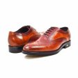 British Walkers Adam Men s Burgundy and Cognac Leather Loafers For Cheap