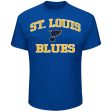 ST. LOUIS BLUES HEART N  SOUL T-SHIRT - ROYAL Online now