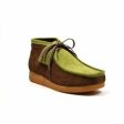 British Walkers New Castle Wallabee Boots Men s Forest Green and Olive Suede Cheap